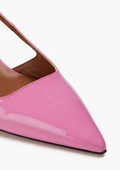 Maje - Patent-leather slingback pumps - Pink - EU 40