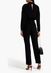 Maje - Belted crepe jumpsuit - Black - FR 36