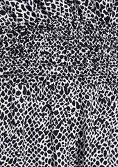 Maje - Wrap-effect printed cupro-twill jumpsuit - Black - FR 34