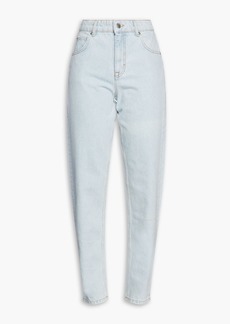 Maje - High-rise tapered jeans - Blue - FR 40