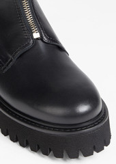 Maje - Quilted leather ankle boots - Black - EU 37