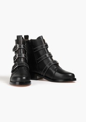 Maje - Studded leather ankle boots - Black - EU 39