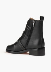 Maje - Studded leather ankle boots - Black - EU 39