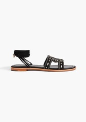 Maje - Studded suede sandals - Black - EU 36