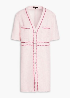 Maje - Tweed mini dress - Pink - FR 40