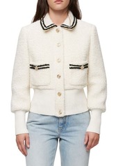 maje Bloppe Collared Cardigan