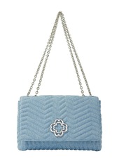 Maje Clover Bloom Denim Bag