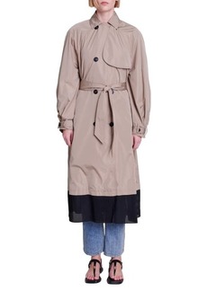 maje Gilusan Belted Trench Coat