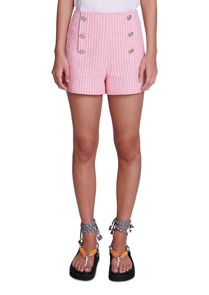 Maje Iaradis Tweed Shorts