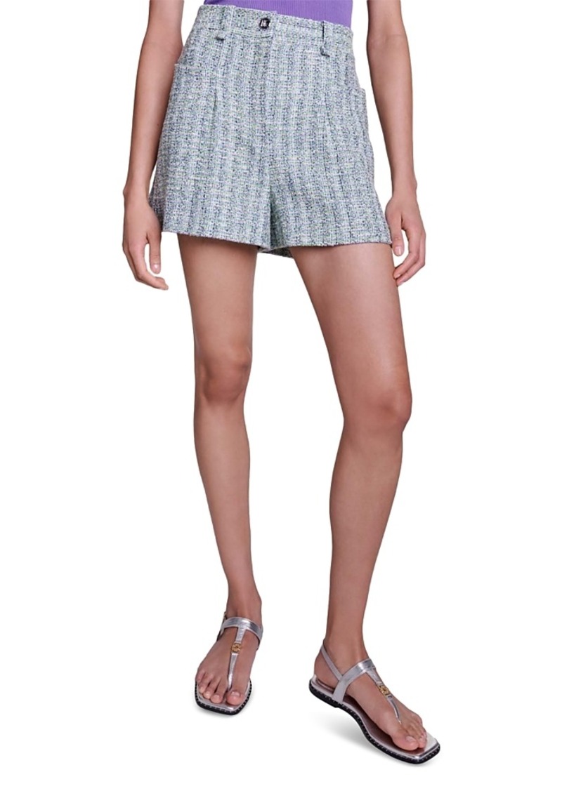 Maje Ioelia Tweed Shorts