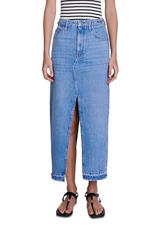 Maje Jextro Denim Maxi Skirt