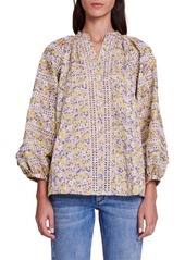 maje Liliflower Eyelet Shirt