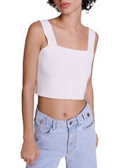 Maje Maclyna Crop Tank Top