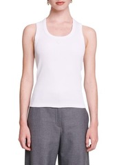 maje Tanko Rib Cotton Tank