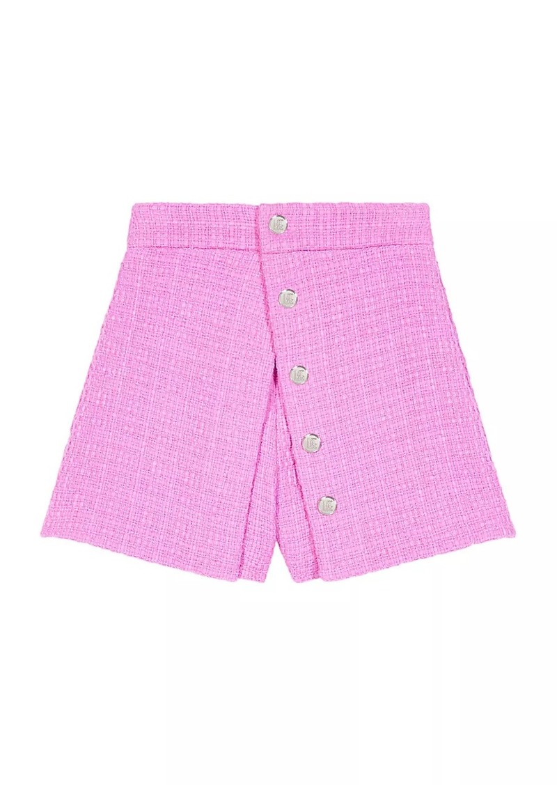 Maje Panelled Tweed Shorts