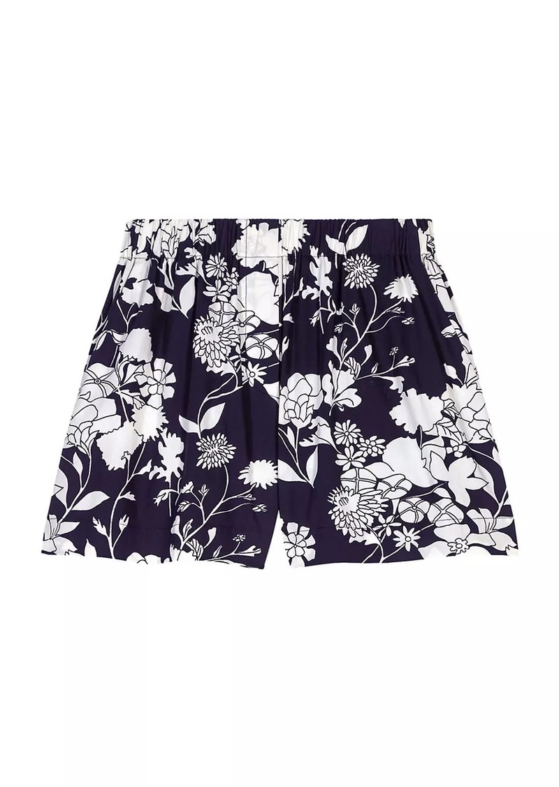 Maje Patterned Cotton Shorts