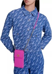 Maje Patterned Denim Shirt