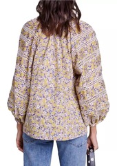 Maje Patterned Embroidered Blouse