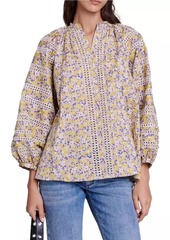 Maje Patterned Embroidered Blouse