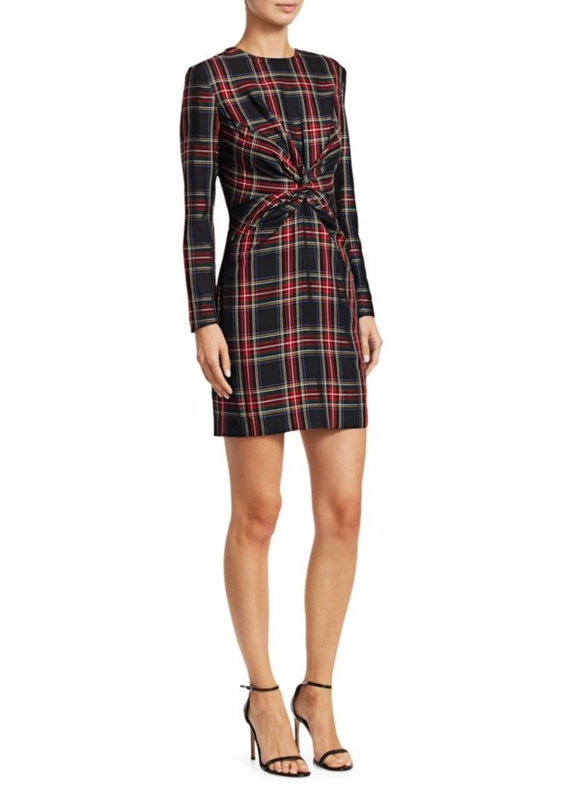 Maje Plaid Sheath Dress Dresses