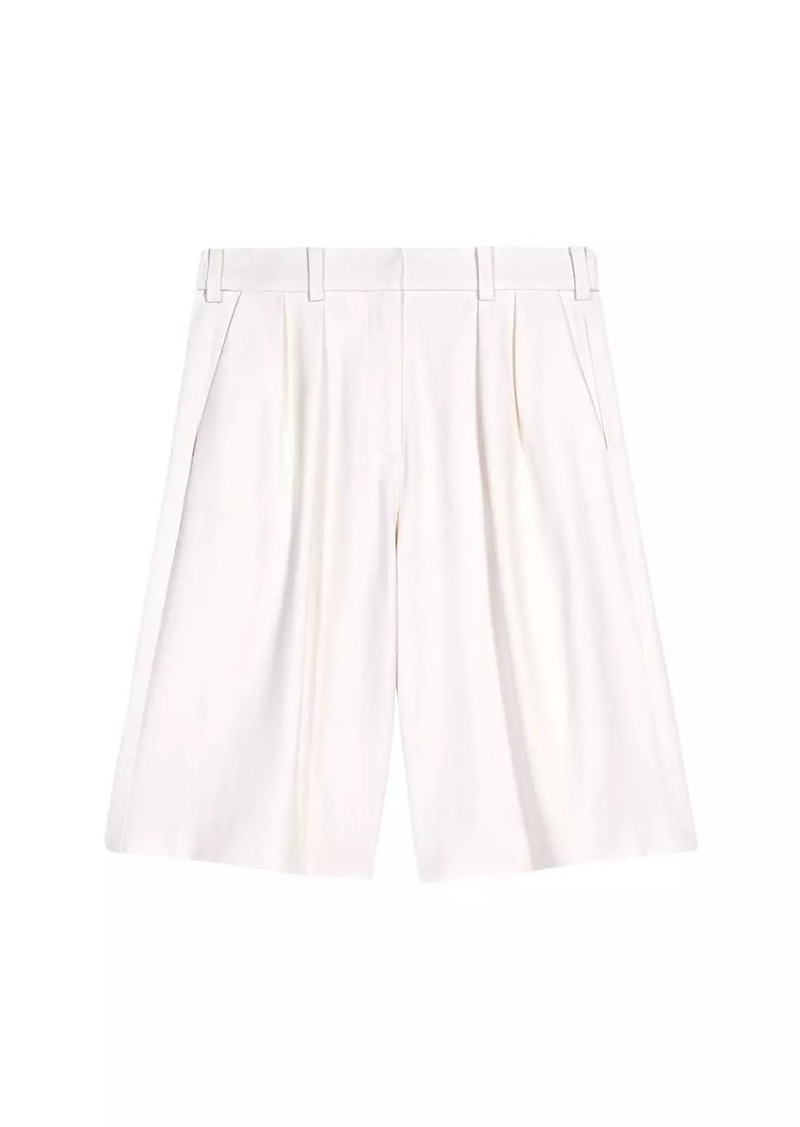 Maje Pleated Bermuda Shorts