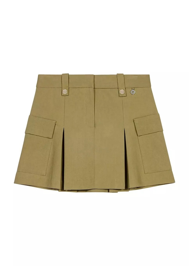 Maje Pleated Mini Skirt