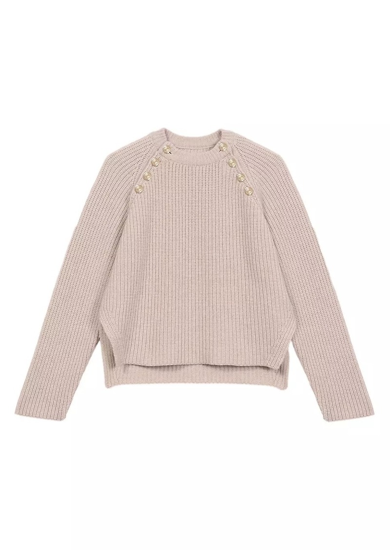 Maje Ribbed Wool Jumper