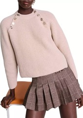 Maje Ribbed Wool Jumper