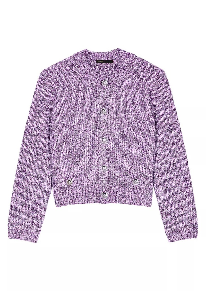 Maje Sequin Knit Cardigan