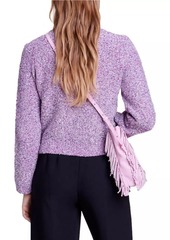 Maje Sequin Knit Cardigan