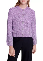 Maje Sequin Knit Cardigan