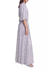 Maje Sequin Maxi Dress