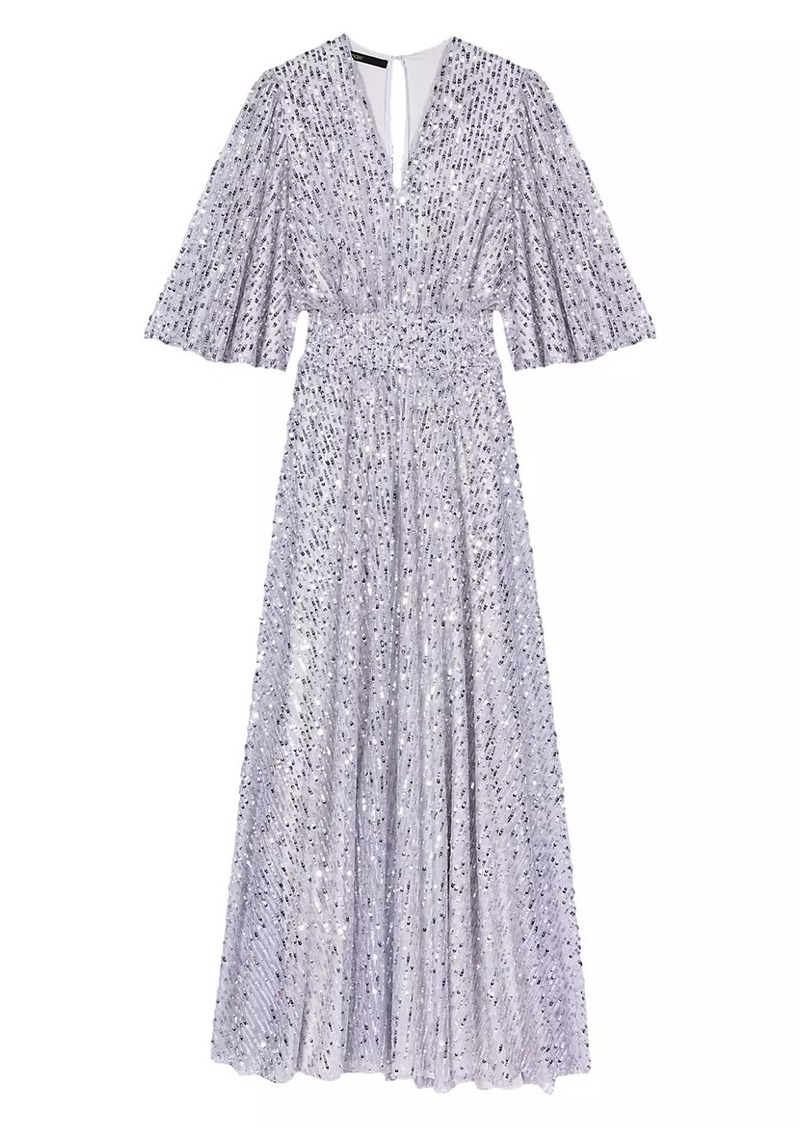 Maje Sequin Maxi Dress