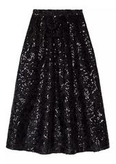 Maje Sequin Maxi Skirt