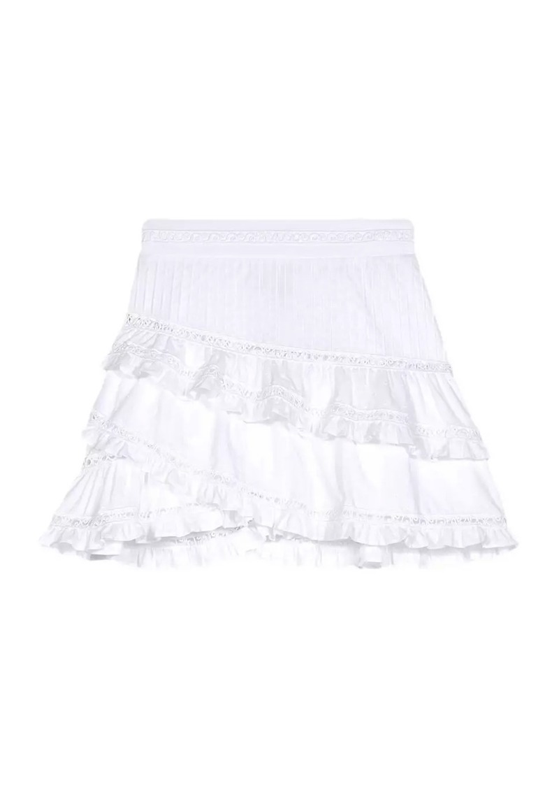 Maje Short Embroidered Skirt