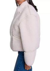 Maje Short Faux Fur Coat