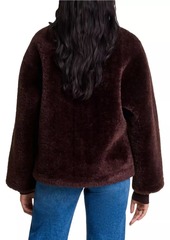 Maje Short Faux Fur Coat