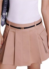 Maje Short Pleated Skirt