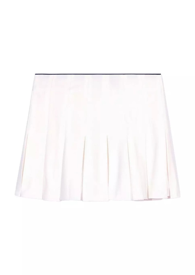 Maje Short Pleated Skirt