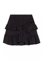 Maje Short Ruffled Skirt