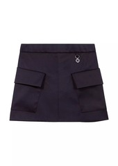 Maje Short Satin Skirt