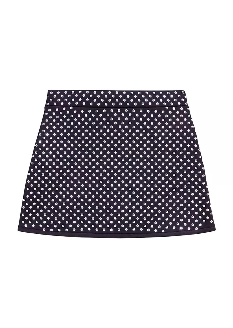 Maje Short Skirt with Rhinestones