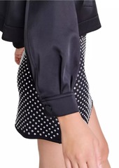 Maje Short Skirt with Rhinestones