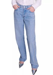 Maje Straight-Leg Studded Jeans