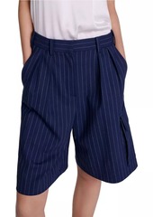 Maje Striped Bermuda Shorts