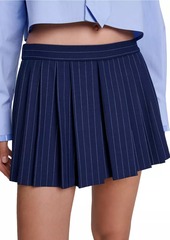 Maje Striped Layered Effect Skorts