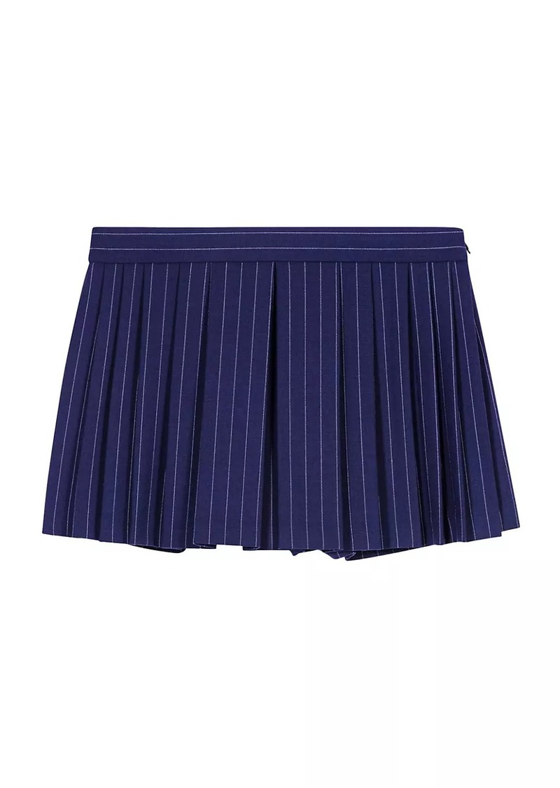 Maje Striped Layered Effect Skorts