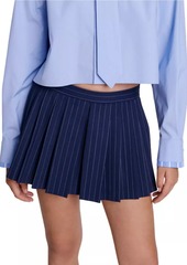 Maje Striped Layered Effect Skorts