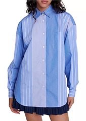 Maje Striped Patchwork Shirt