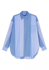 Maje Striped Patchwork Shirt